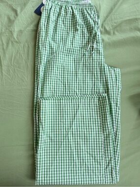 Green Gingham Drawstring women’s Pants